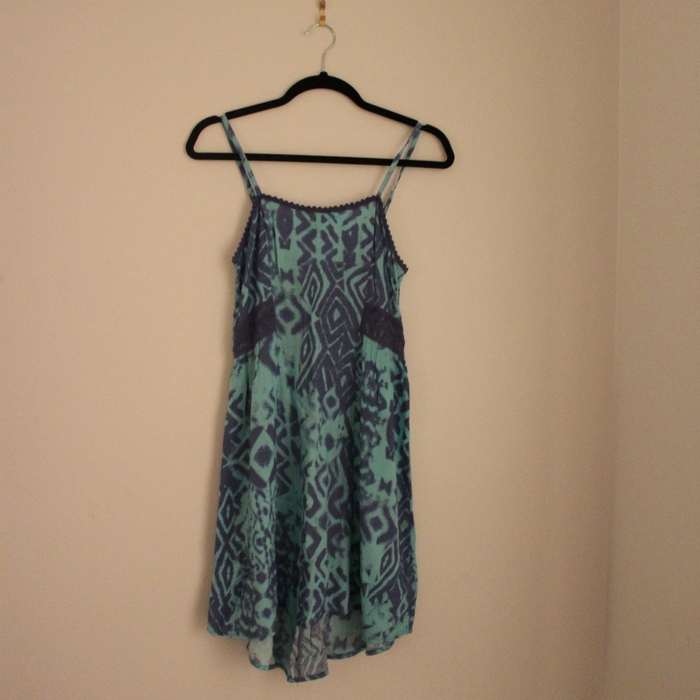 Blue and Purple Patterned Sundress